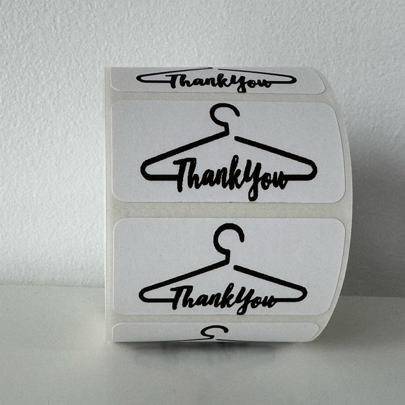 STICKERAFT Other - Set of 100 - Thank you / Seal Adhesive Packaging Label Stickers 2in